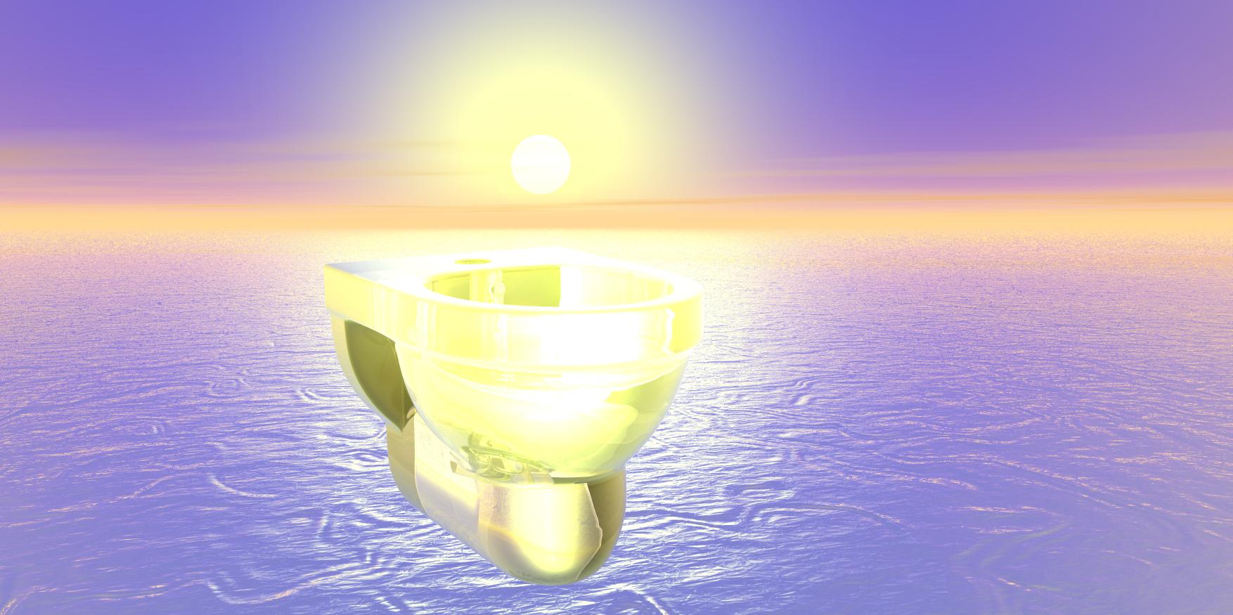I've seen a lot of weird photos during my ritual stock photo search, but this is one of the weirdest. A divine toilet? REALLY?