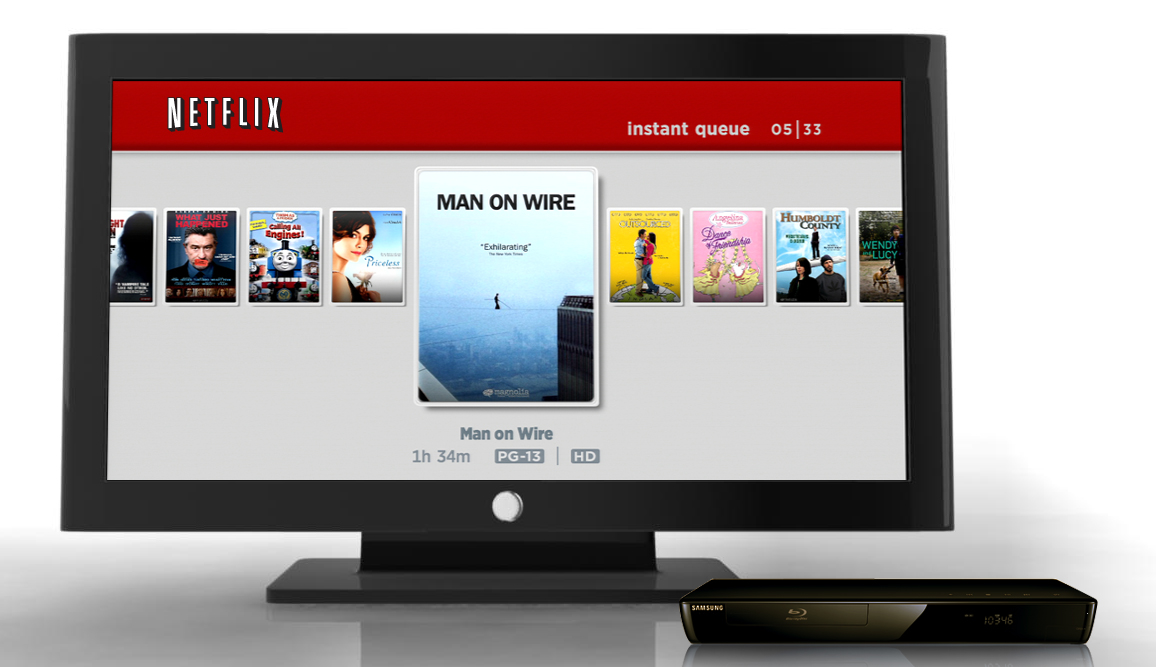 Netflix and the Samsung BD-P3600